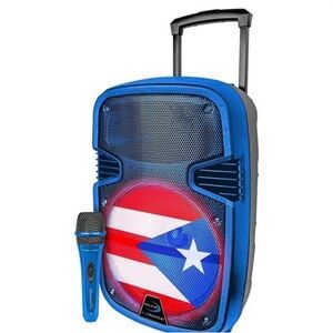 Dynamic Blue Boombox with Microphone